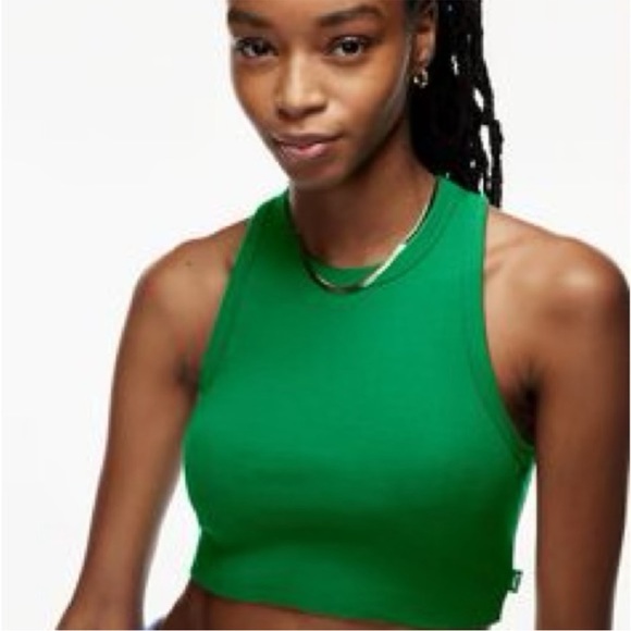 Aritzia TNA Ribbed Cropped Racer Tank - Picture 2 of 5